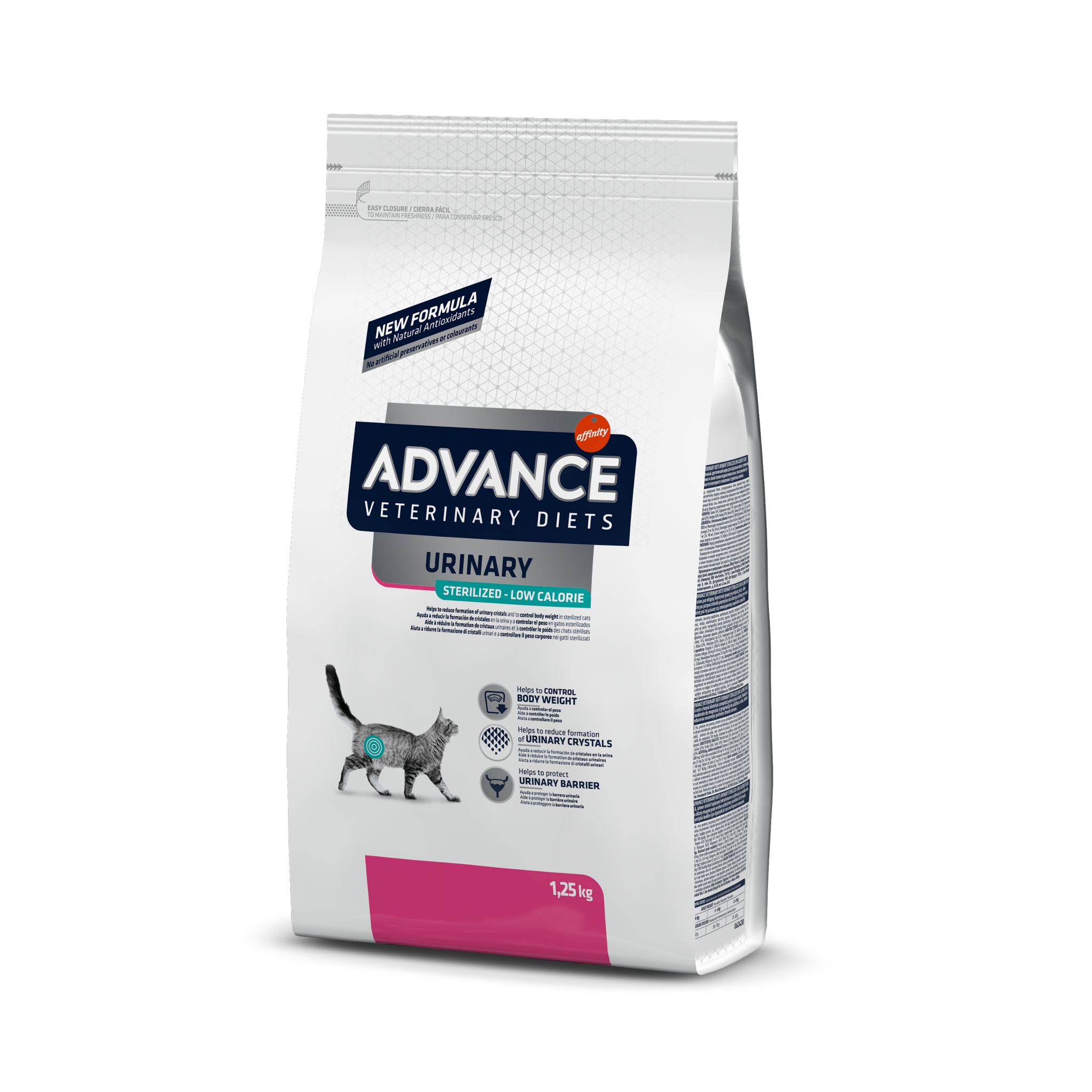 ADVANCE Vet Cat Urinary Ster. Low Cal. 1.25kg