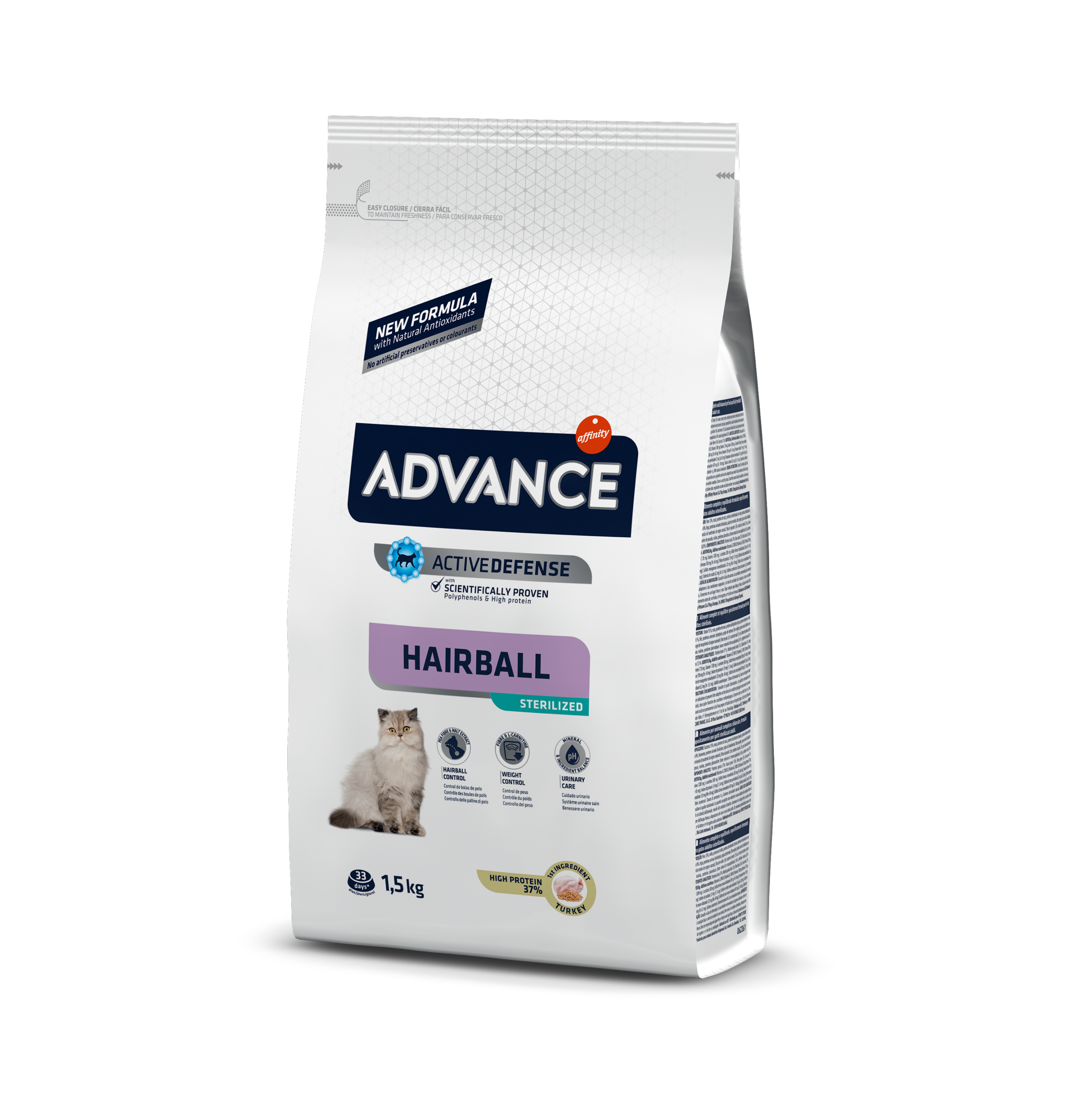 ADVANCE Cat Sterilized Hairball 1.5kg